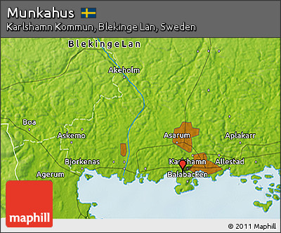 Physical 3D Map of Munkahus