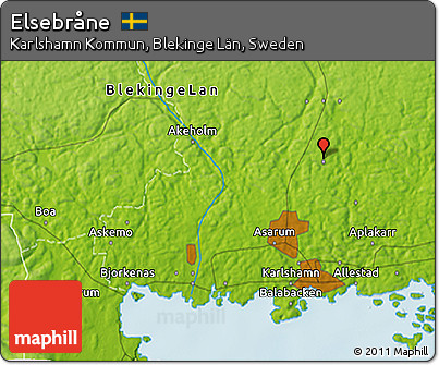 Physical 3D Map of Elsebråne