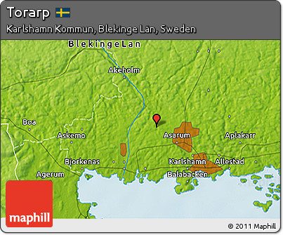 Physical 3D Map of Torarp