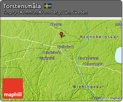 Physical 3D Map of Torstensmåla