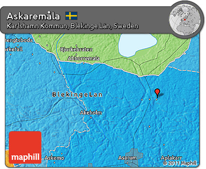 Political 3D Map of Askaremåla