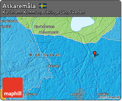 Political 3D Map of Askaremåla