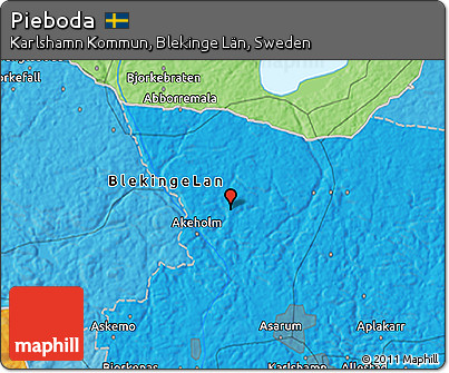 Political 3D Map of Pieboda