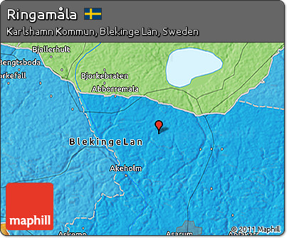 Political 3D Map of Ringamåla