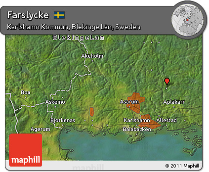 Satellite 3D Map of Farslycke