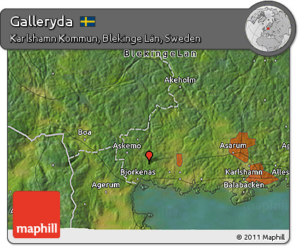 Satellite 3D Map of Galleryda