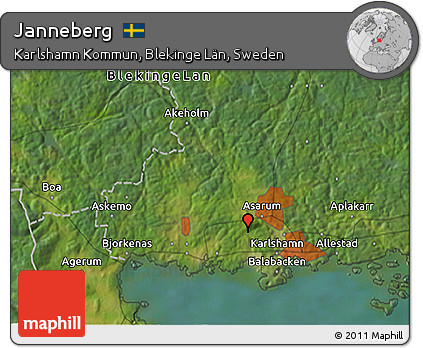 Satellite 3D Map of Janneberg