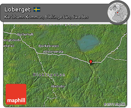 Satellite 3D Map of Loberget