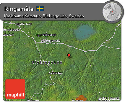 Satellite 3D Map of Ringamåla