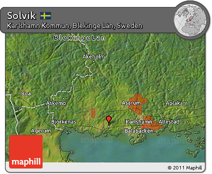 Satellite 3D Map of Solvik