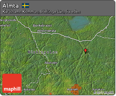 Satellite 3D Map of Älmta