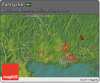 Satellite 3D Map of Farslycke
