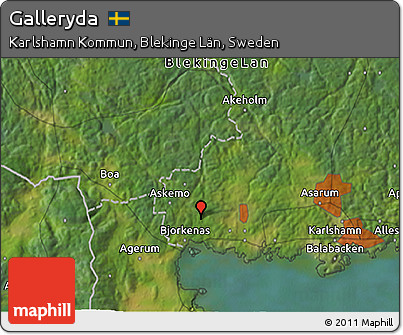 Satellite 3D Map of Galleryda