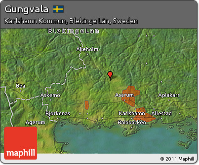 Satellite 3D Map of Gungvala