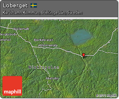 Satellite 3D Map of Loberget