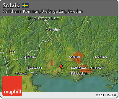 Satellite 3D Map of Solvik