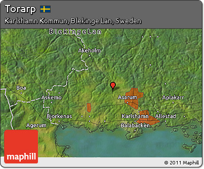 Satellite 3D Map of Torarp