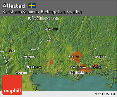 Satellite 3D Map of Ällestad
