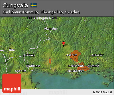 Satellite 3D Map of Gungvala