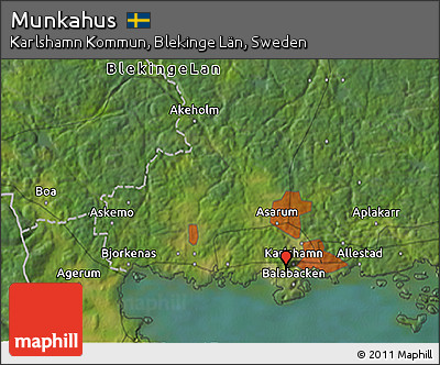 Satellite 3D Map of Munkahus