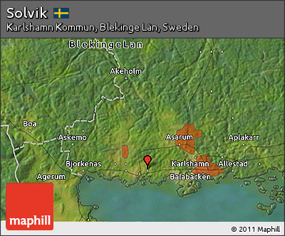 Satellite 3D Map of Solvik