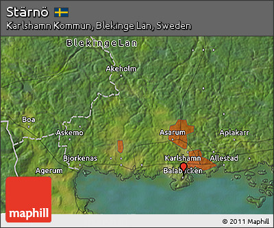 Satellite 3D Map of Stärnö