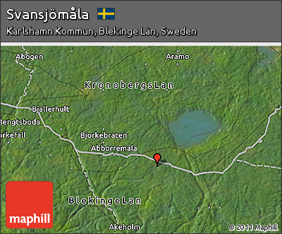Satellite 3D Map of Svansjömåla