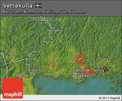 Satellite 3D Map of Vettekulla