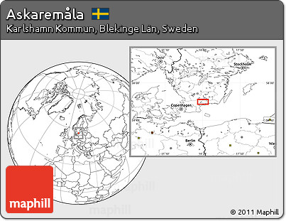 Blank Location Map of Askaremåla