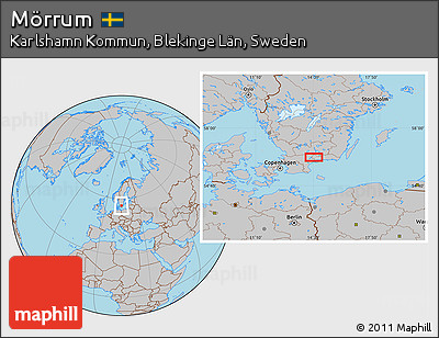 Gray Location Map of Mörrum