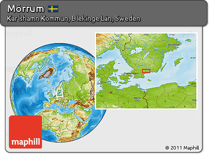 Physical Location Map of Mörrum