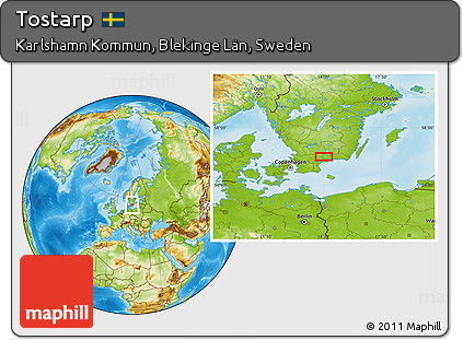 Physical Location Map of Tostarp