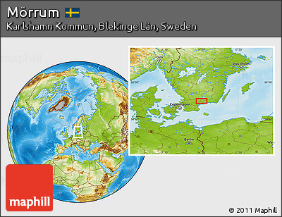 Physical Location Map of Mörrum