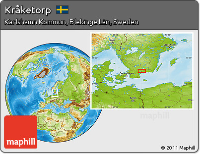 Physical Location Map of Kråketorp