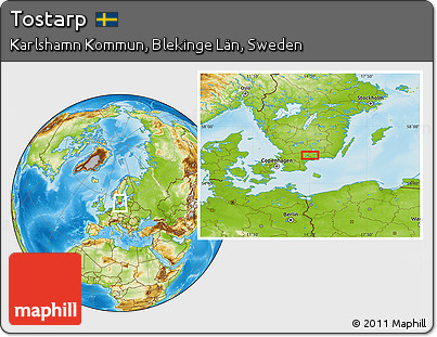 Physical Location Map of Tostarp