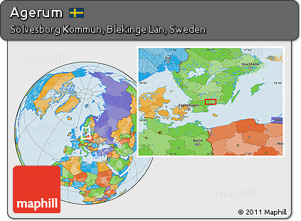 Political Location Map of Agerum