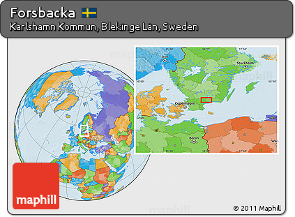 Political Location Map of Forsbacka