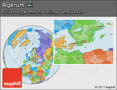 Political Location Map of Agerum
