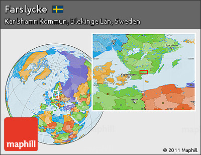 Political Location Map of Farslycke