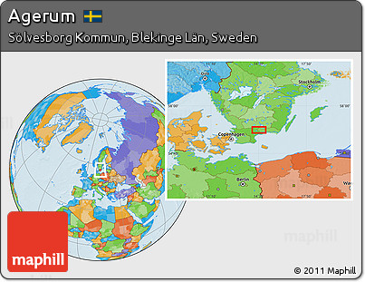 Political Location Map of Agerum