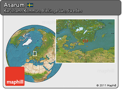 Satellite Location Map of Asarum