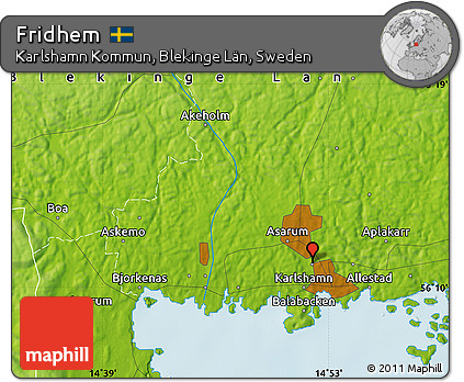 Physical Map of Fridhem