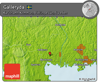 Physical Map of Galleryda