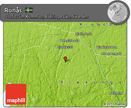 Physical Map of Rönås