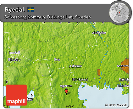 Physical Map of Ryedal