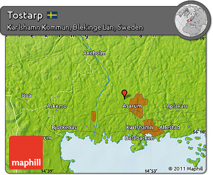 Physical Map of Tostarp