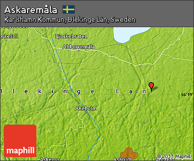 Physical Map of Askaremåla