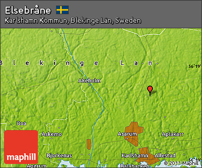 Physical Map of Elsebråne