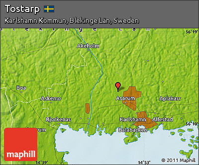 Physical Map of Tostarp