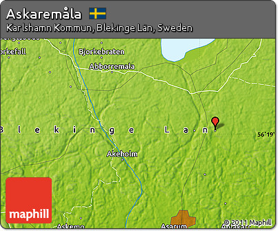 Physical Map of Askaremåla